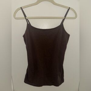 ANN TAYLOR LOFT Dark Brown Camisole Top